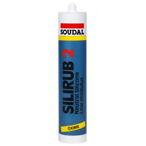 SOUDAL SILIRUB 2 neutrální silikonový tmel 310 ml, bílá