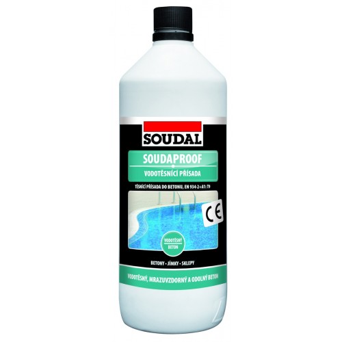 SOUDAL SOUDAPROOF vodotěsnící přísada 1 L SOUDAL SOUDAPROOF vodotěsnící přísada 1 L