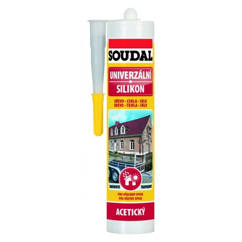 SOUDAL univerzální silikon 280 ml, bílá