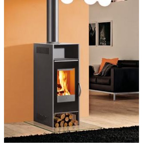 EDILKAMIN SOUND teplovzdušná krbová kamna na dřevo šedá 657500