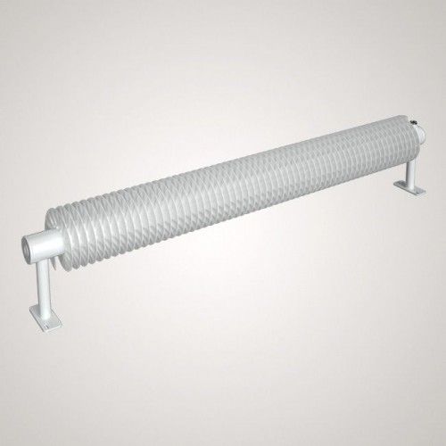ISAN SPIRAL RA1 radiátor na zeď kov (RAL 9006) 4000/76x2,5x156 ZRA176156400W20