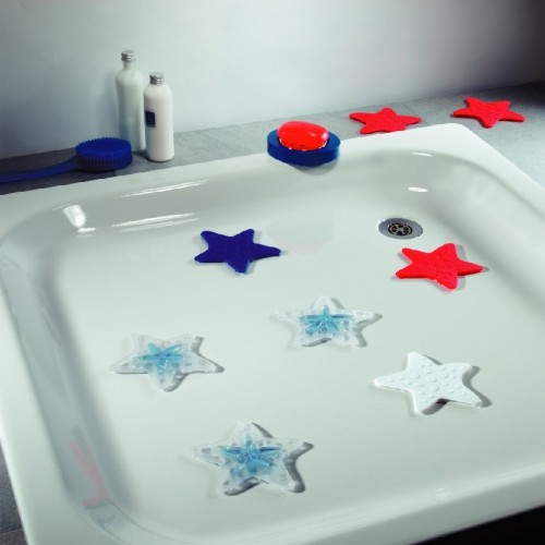 SPIRELLA ASTERIE Bezpečnostní dekorace do vany 5 ks white 1007077