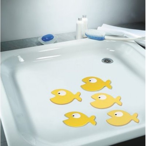 SPIRELLA HUNGRY Bezpečnostní dekorace do vany 5 ks sun 1011355