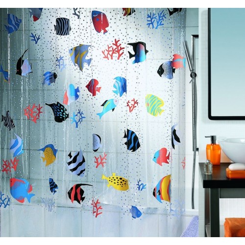 SPIRELLA FISH Sprchový závěs 180 x 200 cm multicolor 1021960 SPIRELLA FISH Sprchový závěs 180 x 200 cm multicolor 1021960