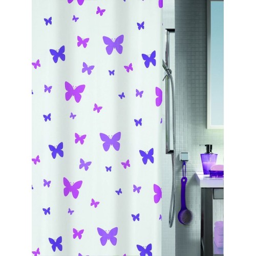 SPIRELLA FLY Sprchový závěs 180 x 200 cm purple 1013539 SPIRELLA FLY Sprchový závěs 180 x 200 cm purple 1013539
