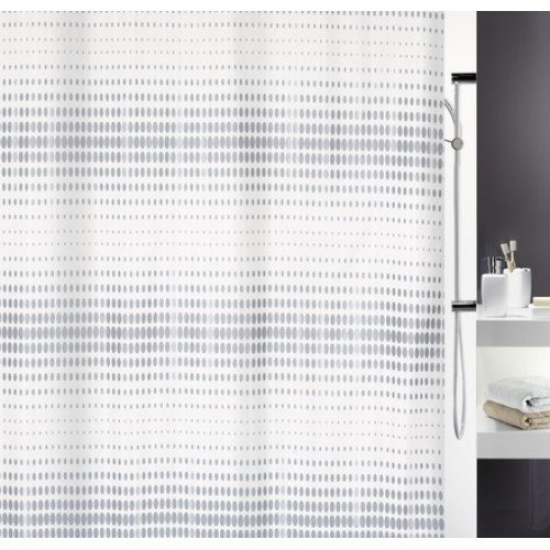 SPIRELLA NOON SILVER Sprchový závěs 180 x 200 cm 1015180 SPIRELLA NOON SILVER Sprchový závěs 180 x 200 cm 1015180