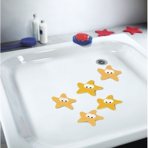 SPIRELLA STARFY Bezpečnostní dekorace do vany 5 ks orange 1011357 SPIRELLA STARFY Bezpečnostní dekorace do vany 5 ks orange 1011357