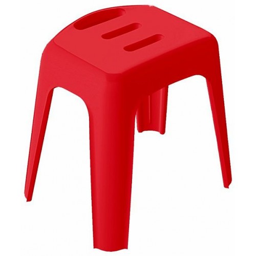 SPIRELLA VIVAWELL Stolička do koupelny červená 1070009