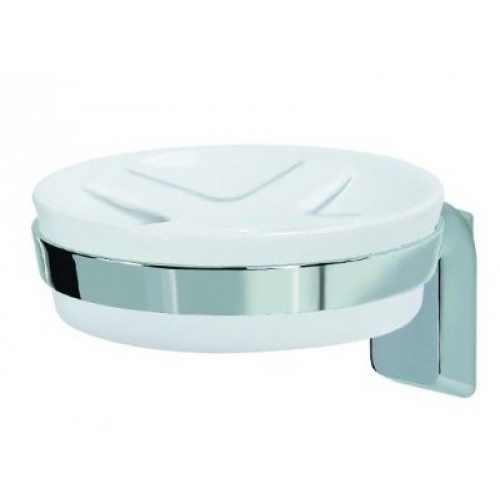 SPIRELLA MAX-LIGHT Mýdlenka s držákem porcelán/chrom 1011895 SPIRELLA MAX-LIGHT Mýdlenka s držákem porcelán/chrom 1011895