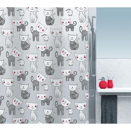 SPIRELLA MIZZY Sprchový závěs 180 x 200 cm black 1015237