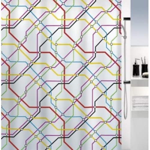 SPIRELLA METRO Sprchový závěs 180 x 200 cm multicolor 1016134