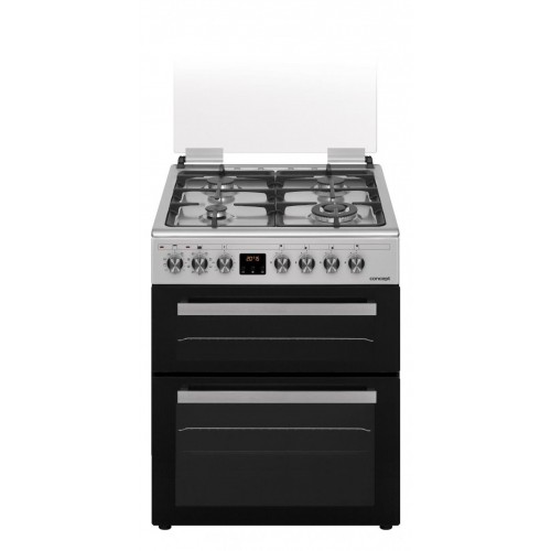CONCEPT Elektrický multifunkční sporák s dvojitou troubou a plynovou deskou SVKD6560SS CONCEPT Elektrický multifunkční sporák s dvojitou troubou a plynovou deskou SVKD6560SS
