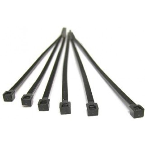 Stahovací pásky 7,6x300mm černé/25ks - rozepínací Stahovací pásky 7,6x300mm černé/25ks - rozepínací