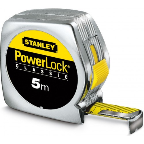 STANLEY 0-33-194 PowerLock Svinovací metr 5m/19mm, plastové ABS pouzdro