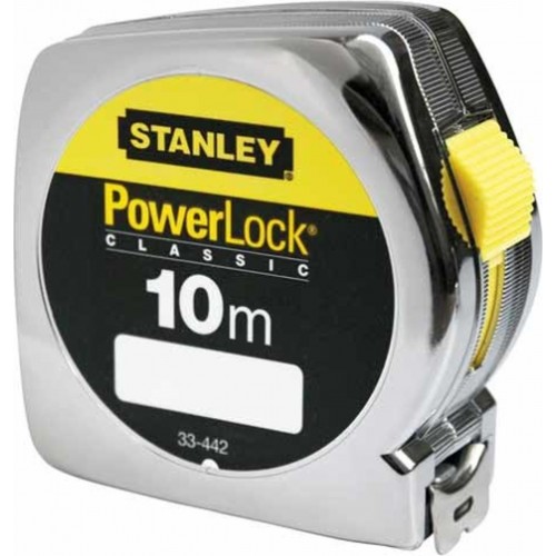 STANLEY 0-33-442 PowerLock Svinovací metr 10m/25mm, plastové ABS pouzdro