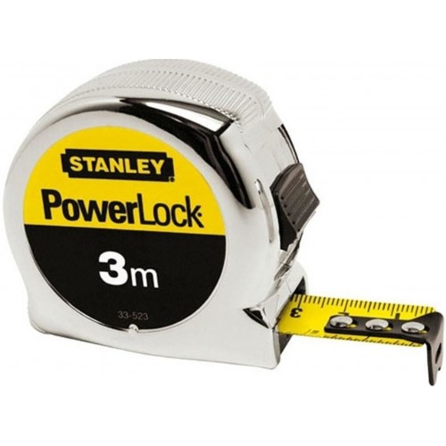 STANLEY 0-33-522 PowerLock Svinovací metr 3m/19mm, plastové ABS pouzdro