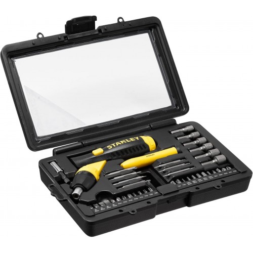 STANLEY 0-63-038 40dílná sada ráčnového pistolového šroubováku STANLEY 0-63-038 40dílná sada ráčnového pistolového šroubováku