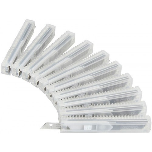 STANLEY 1-11-300 Náhradní odlamovací čepele 9mm, 10 x 10 ks STANLEY 1-11-300 Náhradní odlamovací čepele 9mm, 10 x 10 ks