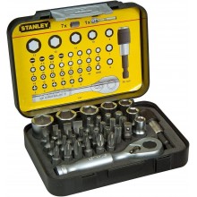 STANLEY 1-13-906 1/4" 40dílná sada bitů s ráčnou Expert