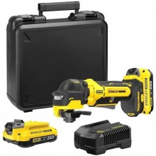 STANLEY SFMCE510D2K V20 Bezuhlíková oscilační bruska (18V/2x2,0Ah), kitbox