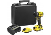 STANLEY SFMCF820D2K FatMax V20 Aku rázový utahovák třírychlostní 1/4" (18V/2x2,0Ah), kufr