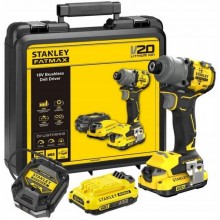 STANLEY SFMCF830D2K FatMax Aku bezuhlíkový rázový utahovák 1/4" (18V/2x2,0Ah), kufr