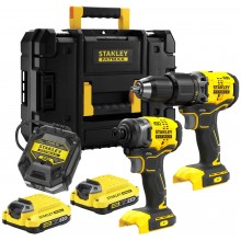STANLEY SFMCK461D2T FatMax V20 Aku kombinovaná sada (18V/2x2,0Ah), Tstak
