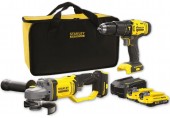 STANLEY SFMCK471D2S FatMax V20 Aku kombinovaná sada (18V/2x2,0Ah), brašna
