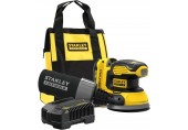 STANLEY SFMCW220D1S FatMax V20 Aku excentrická bruska 125mm (18V/1x2,0Ah), brašna