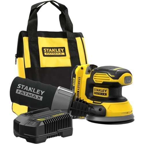 STANLEY SFMCW220D1S FatMax V20 Aku excentrická bruska 125mm (18V/1x2,0Ah), brašna STANLEY SFMCW220D1S FatMax V20 Aku excentrická bruska 125mm (18V/1x2,0Ah), brašna