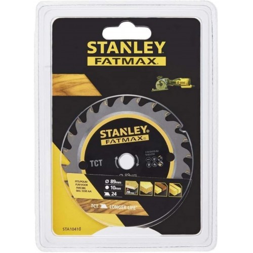 STANLEY STA10410 Pilový kotouč na dřevo TCT 89 x 10 mm, 24 zubů