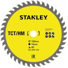STANLEY STA13105 Pilový kotouč TCT/HM pro příčné řezy 160x16mm, 40 zubů