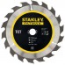STANLEY STA15315 Pilový kotouč TCT/HM brousitelný pro podélné řezy 160x16mm, 18 zubů