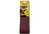 STANLEY STA33206 Brusné pásy 75x533mm, 1x P60, 1x P80, 1x P100, 3ks