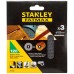 STANLEY STA39257-XJ Brusné mřížky pro excentrickou brusku 125mm, P120, 3ks