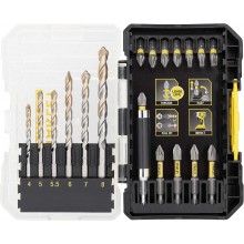 STANLEY STA88552-XJ FatMax 19dílná sada přesných vrtáků do zdiva a bitů