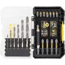 STANLEY STA88554 FatMax 19dílná sada vrtáků do železa a bitů