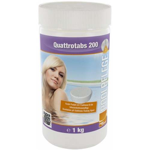 Bazénové tablety - Quattrotabs 200g, 1 kg, 070240