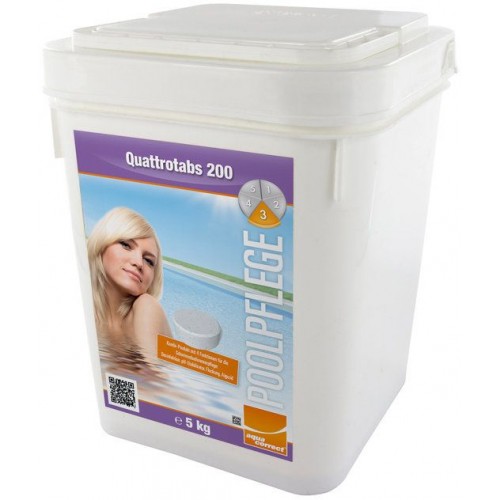 Bazénové tablety - Quattrotabs 200g , 5 kg, 070245 Bazénové tablety - Quattrotabs 200g , 5 kg, 070245