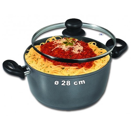 STONELINE Hrnec s mramorovým povrchem 28cm, 7 L, WX-7195