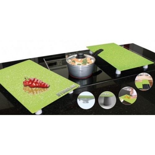 STONELINE Krycí desky, sada 2 ks, zelená barva WX-15554