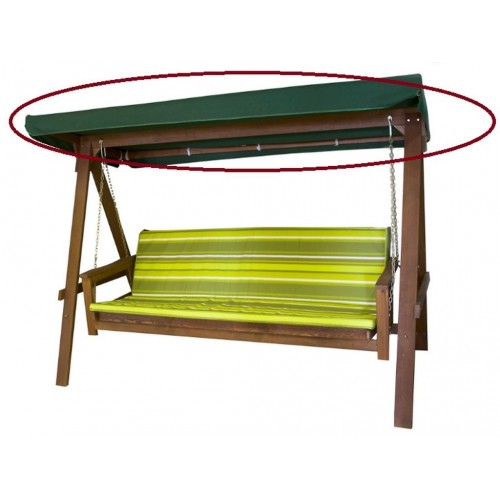 Stříška k houpačce ADELAIDA 185x107cm, zelená 001/91