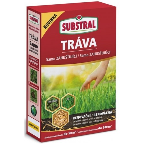 SUBSTRAL Travní směs samozahušťující - REGENERAČNÍ 1kg 1001112 SUBSTRAL Travní směs samozahušťující - REGENERAČNÍ 1kg 1001112