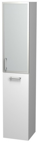 INTEDOOR NEW YORK vysoká koupelnová skříňka 35 cm, závěsná pravá, bílá NYSVG35PK/01