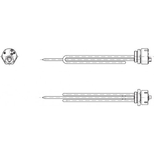TATRAMAT HP 2/040 Přírubové elektrické topné těleso pro ohřívače VTH, 230646