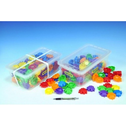 Kostky Puzzle, plast, 120ks, v plastovém boxu, Wader 89041600 Kostky Puzzle, plast, 120ks, v plastovém boxu, Wader 89041600