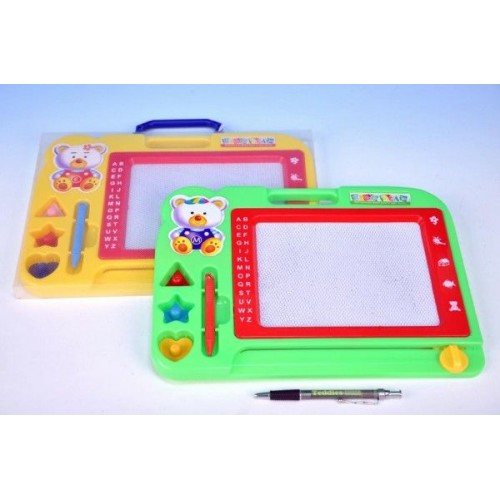 WIKY Magnetická tabulka kreslící, 33x24cm, s doplňky, v plastovém pouzdru 49116081