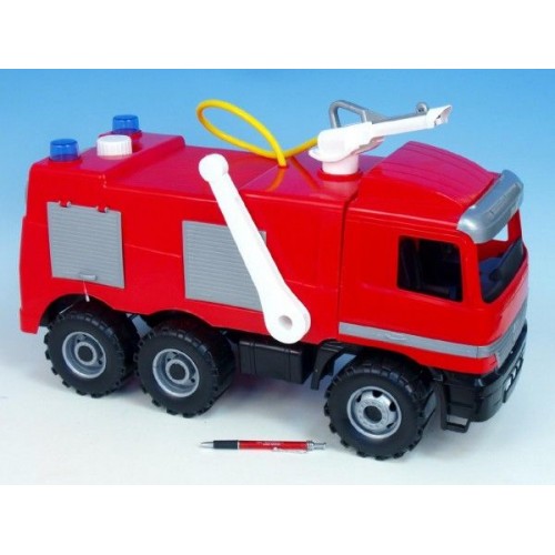 LENA Mercedes auto, hasiči, plast, 60cm, nosnost 50kg 43002028