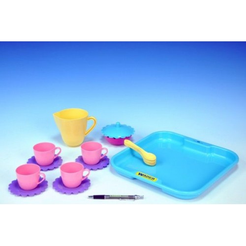 Nádobí + tác, Wader, plast, 17ks 89022030 Nádobí + tác, Wader, plast, 17ks 89022030