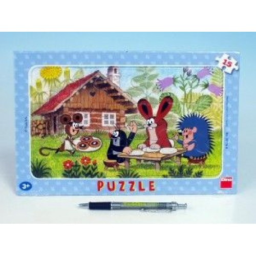 Puzzle deskové Krtek na návštěvě 29,5x19cm 15 dílků 21301160